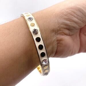 Kate Spade Bangle Bracelet White Enamel